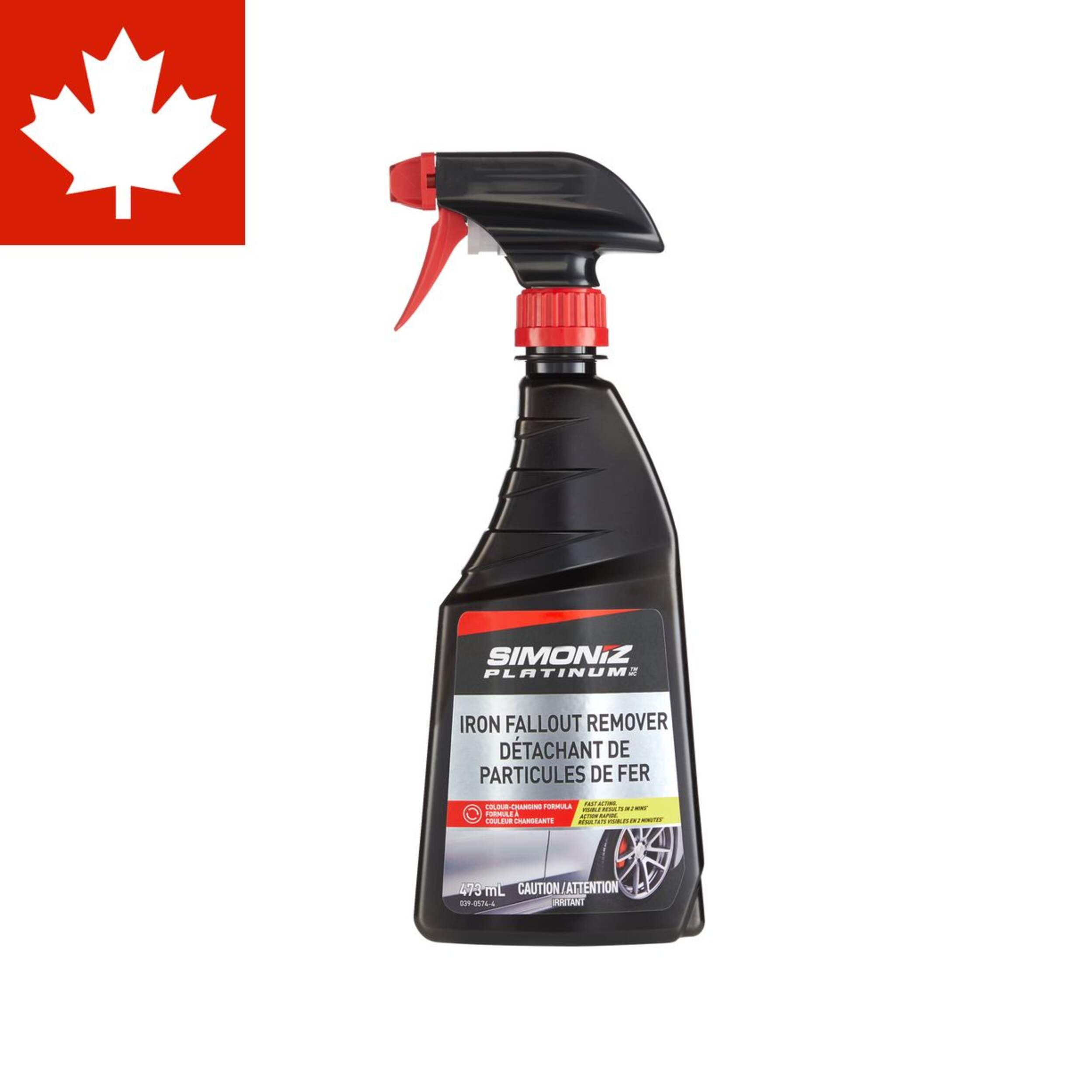 SIMONIZ Platinum Car Iron-Fallout Remover Spray, 473-mL Front_Flat