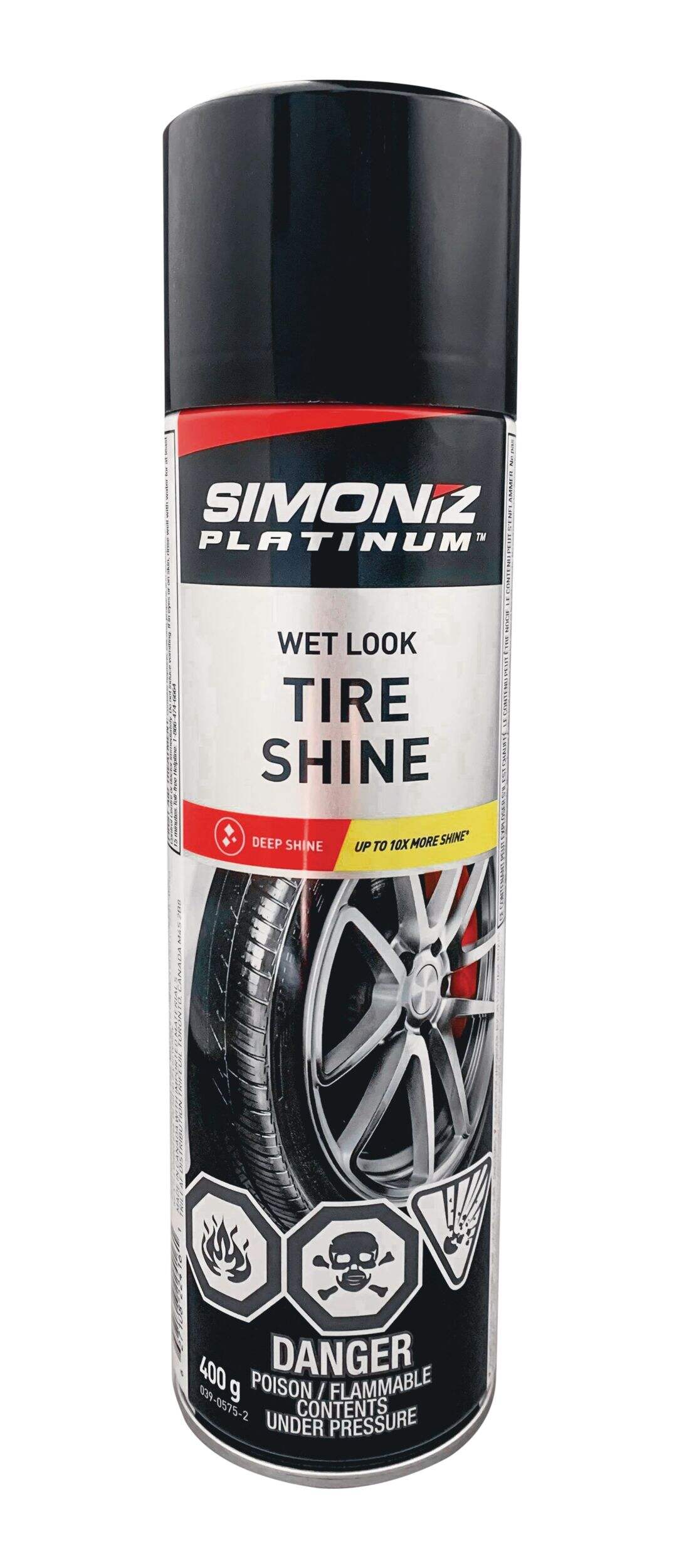 SIMONIZ Platinum Tire Shine Aerosol, 400-g Front_Flat