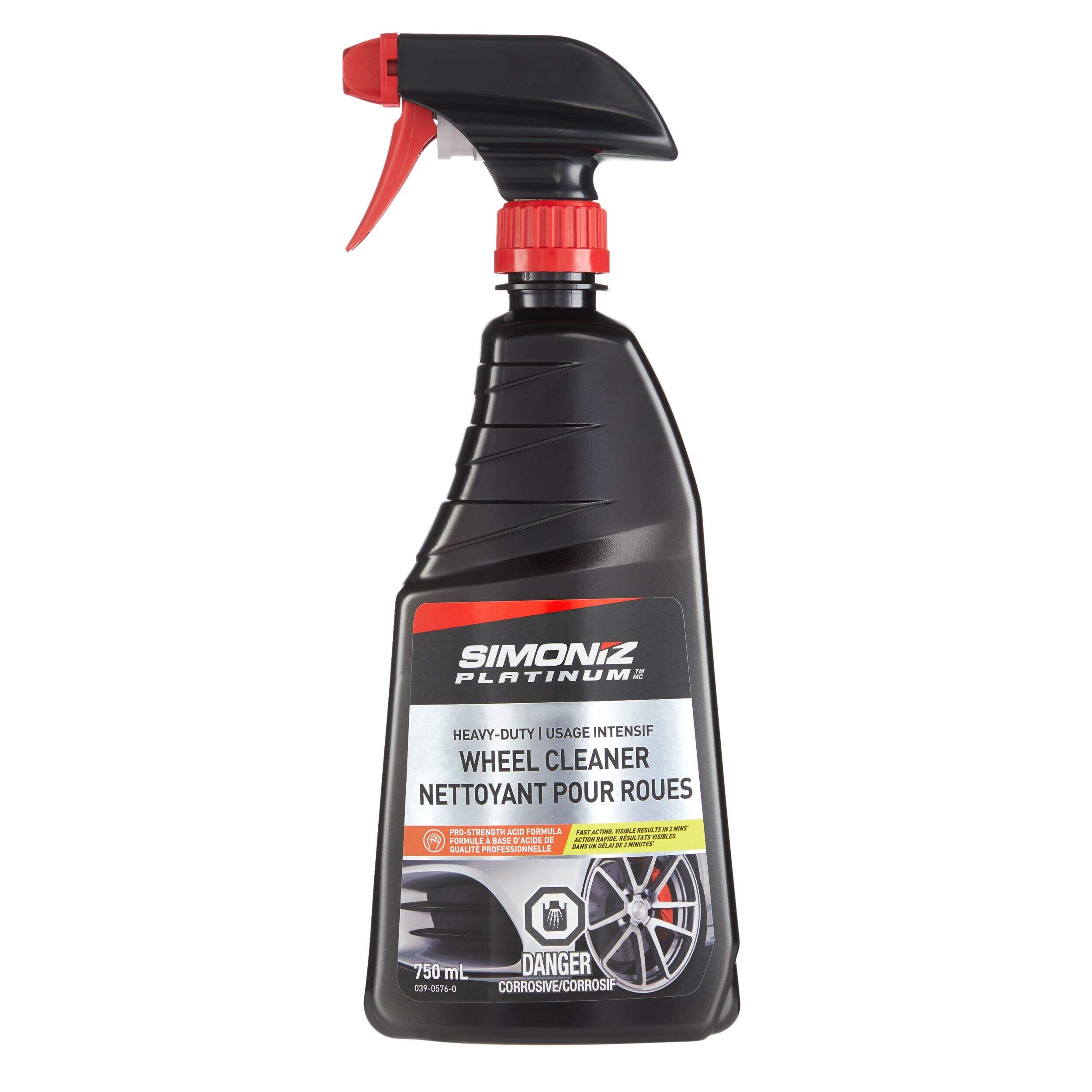 SIMONIZ Platinum Heavy-Duty Car Wheel/Rim Cleaner Spray, 750-mL Front_Flat