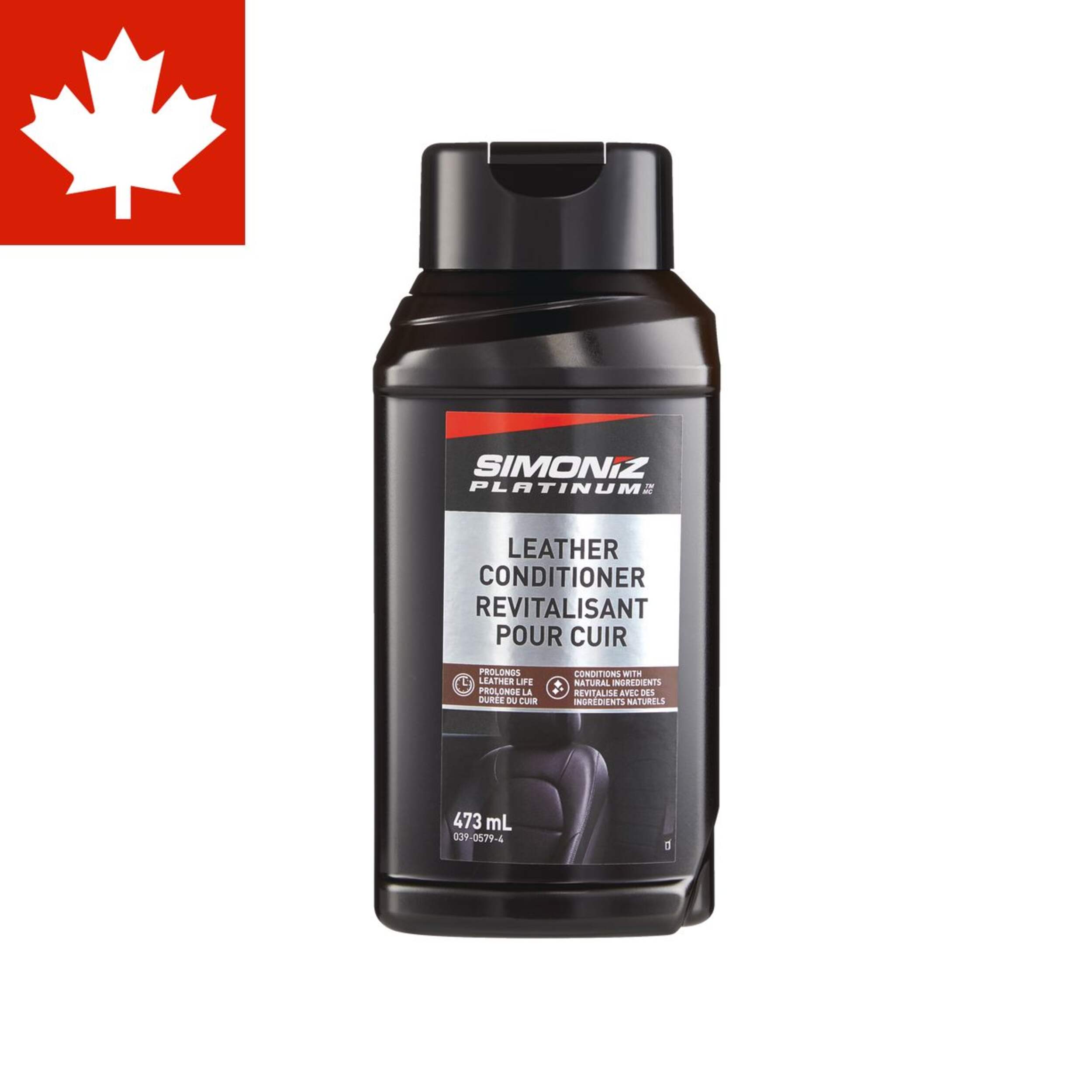 Revitalisant pour le cuir SIMONIZ Platinum, 473 mL Front_Flat