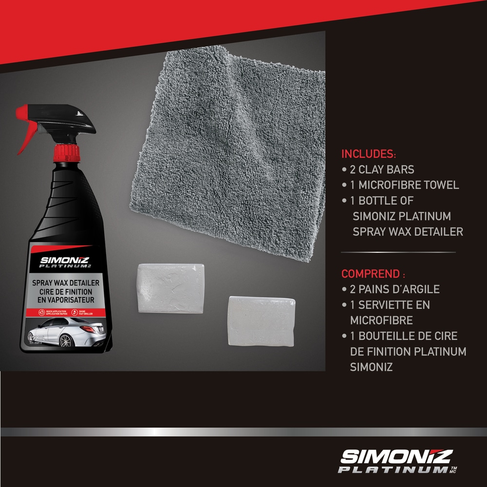 SIMONIZ Platinum Car Clay Bar kit, 4pc Canadian Tire