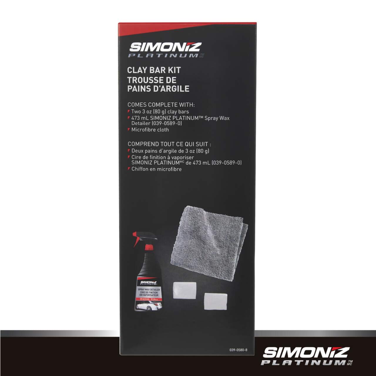 SIMONIZ Platinum Car Clay Bar kit, 4-pc