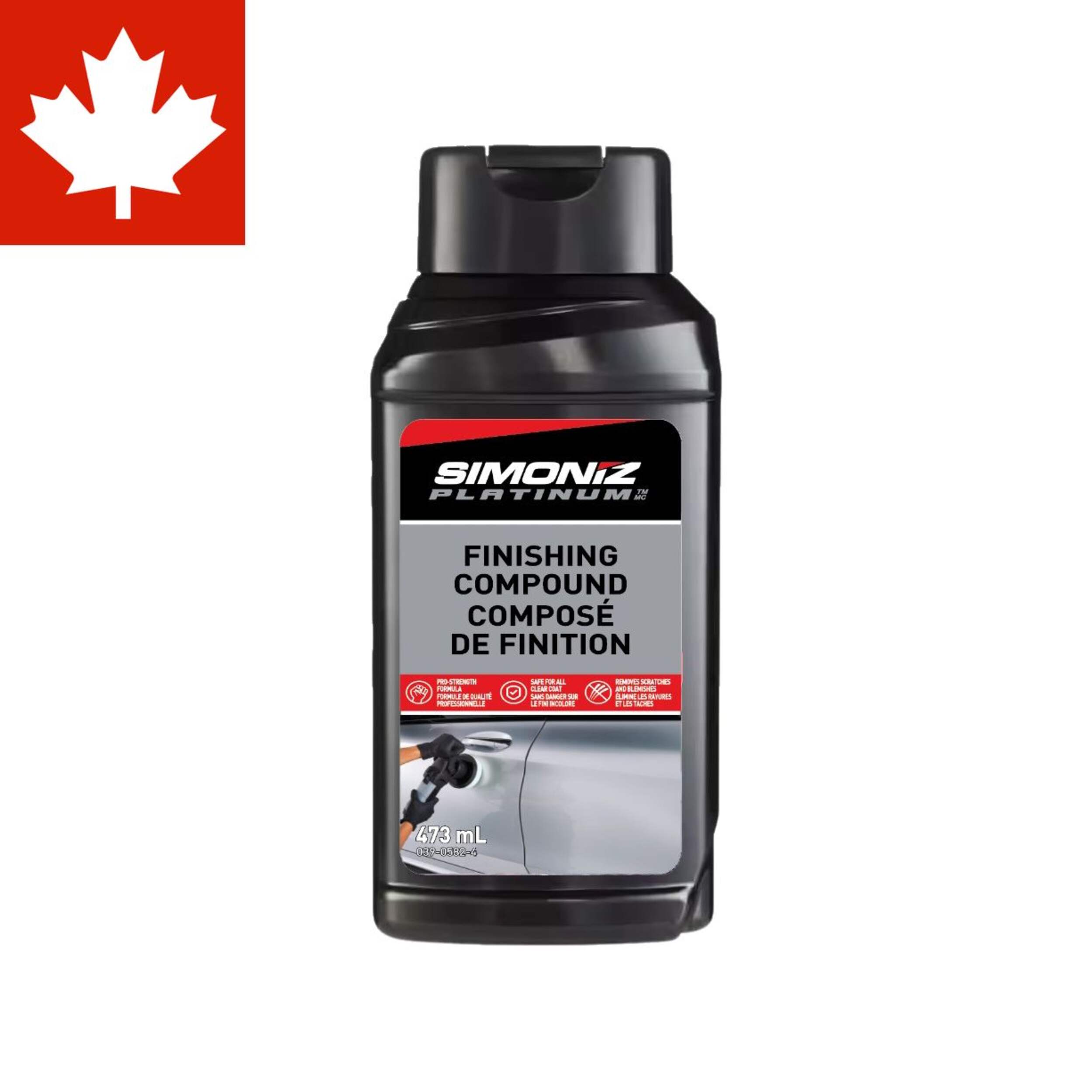 Liquide de finition SIMONIZ Platinum, 473 mL Front_Flat