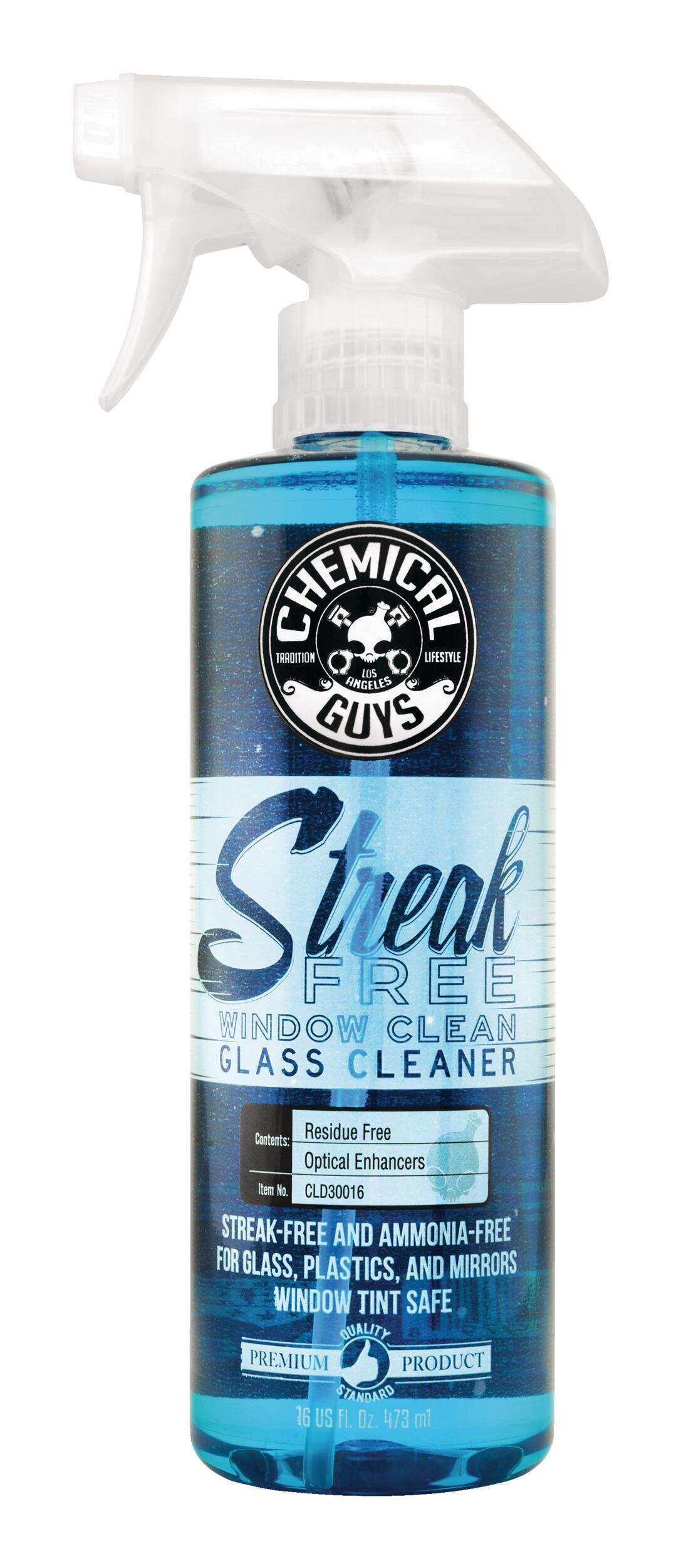 Chemical Guys Streak-Free Car Window-Clean Glass Cleaner Spray, 473-mL Front_Flat