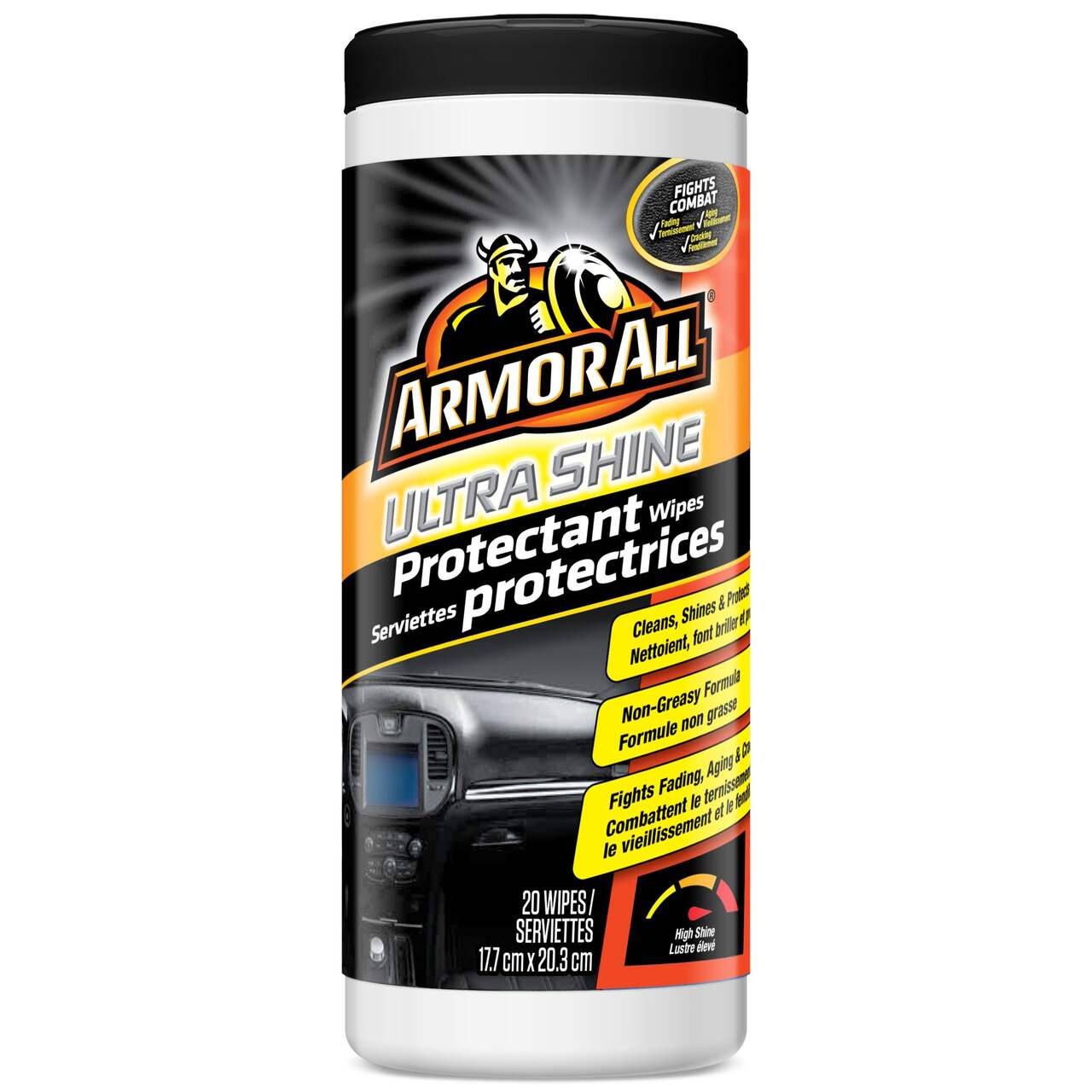 Lingettes protectrices pour voiture Armor All Ultra Shine, paq. 20