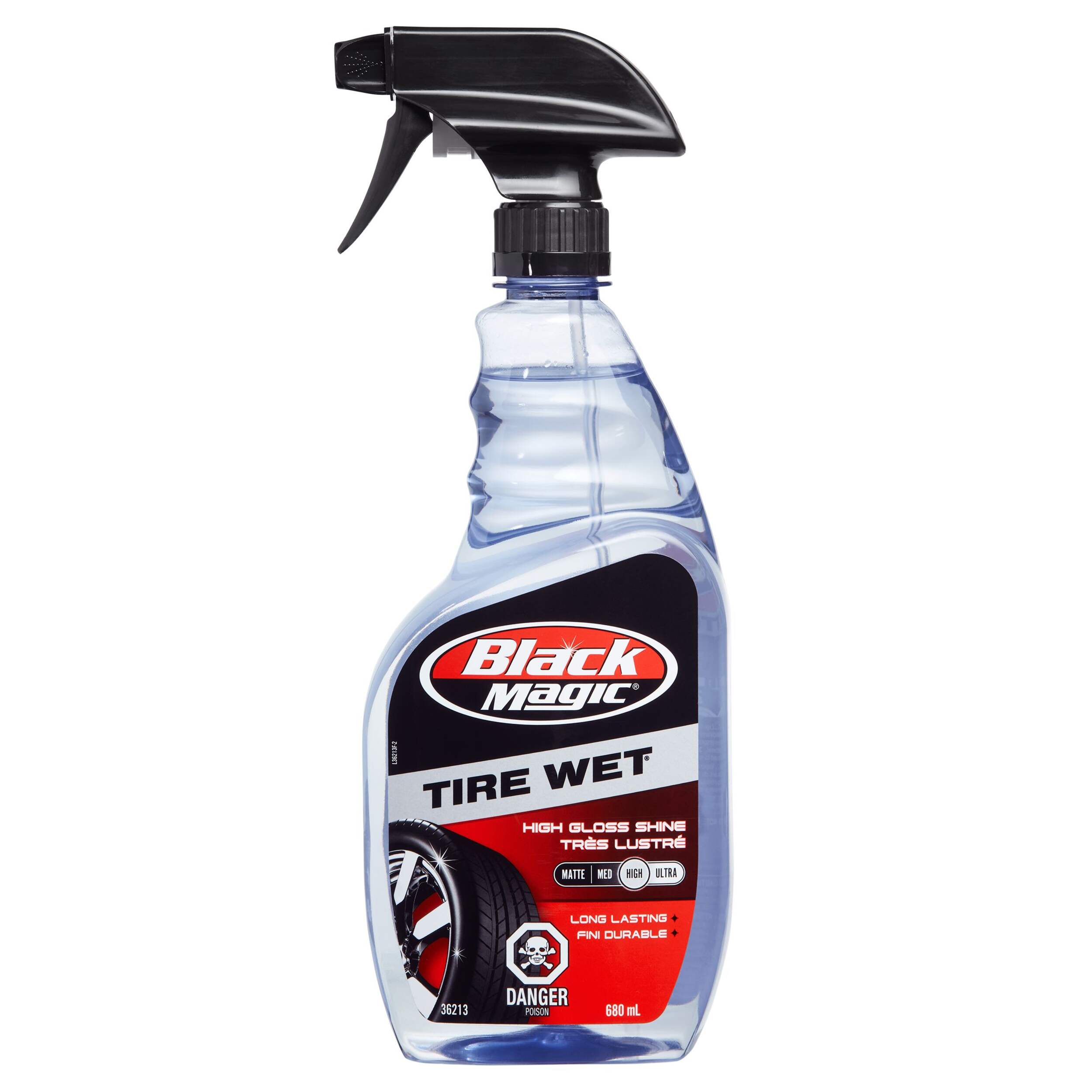 Black Magic Tire Wet High Gloss Shine Spray, 680 mL Front_Flat