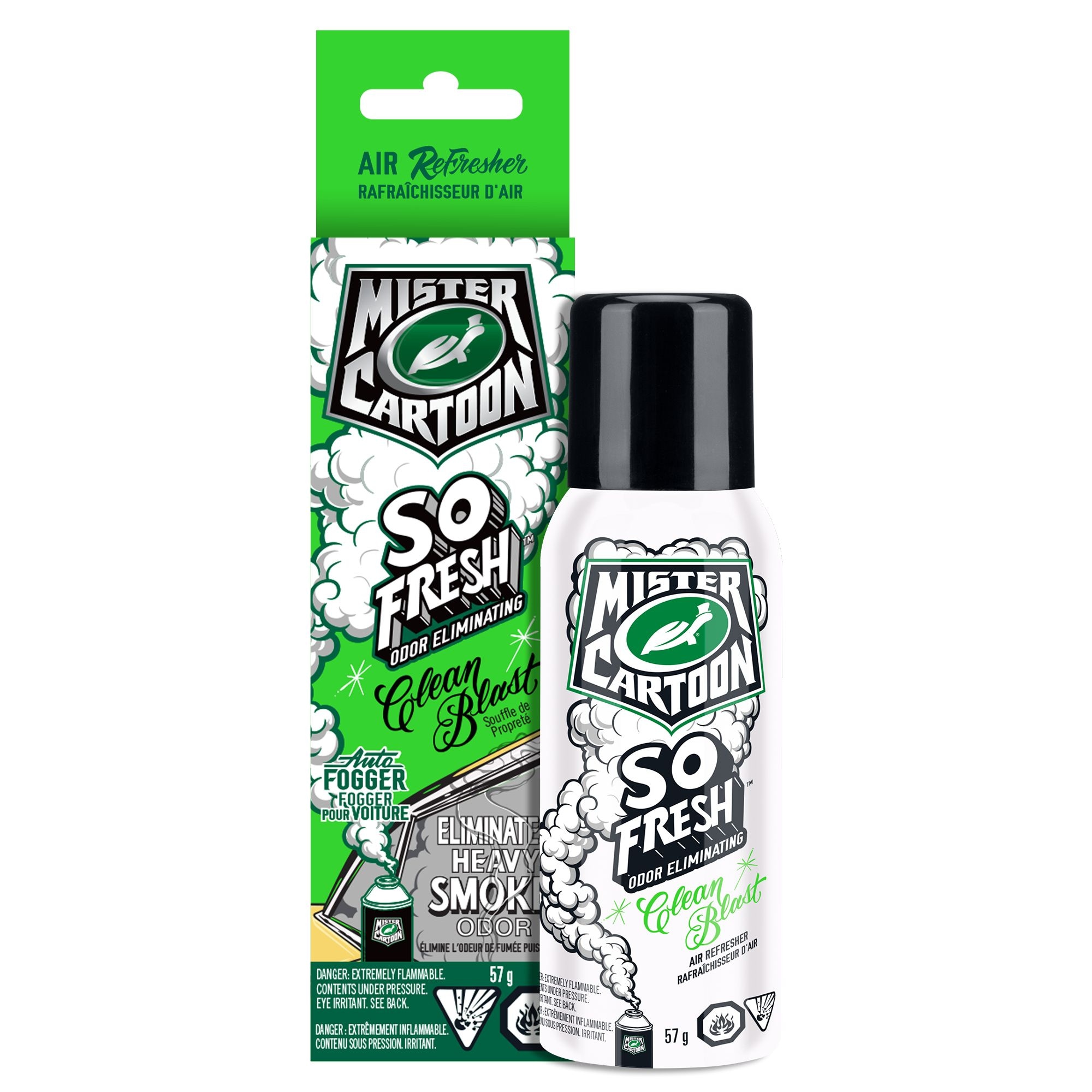 Turtle Wax X Mister Cartoon Odor Eliminating Fogger Air Refresher Spray