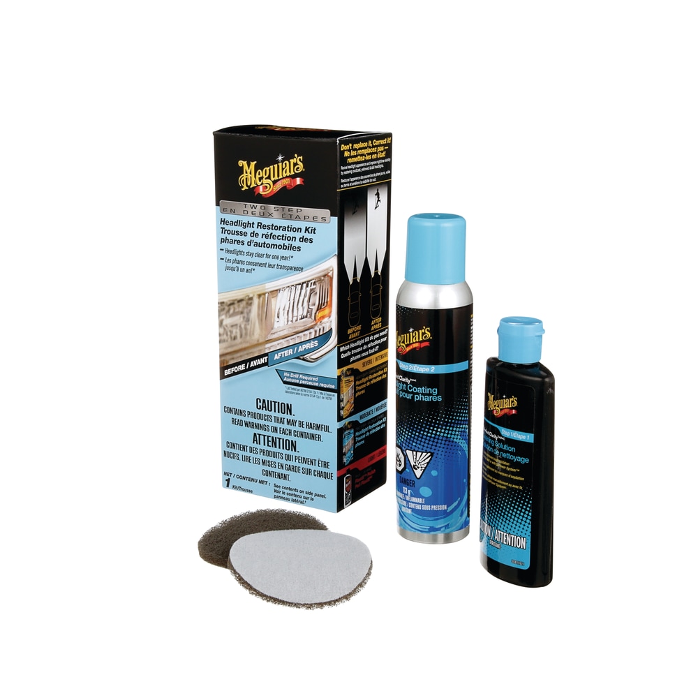 Meguiar's Two Step Headlight Restoration Kit, 4pc Canadian Tire