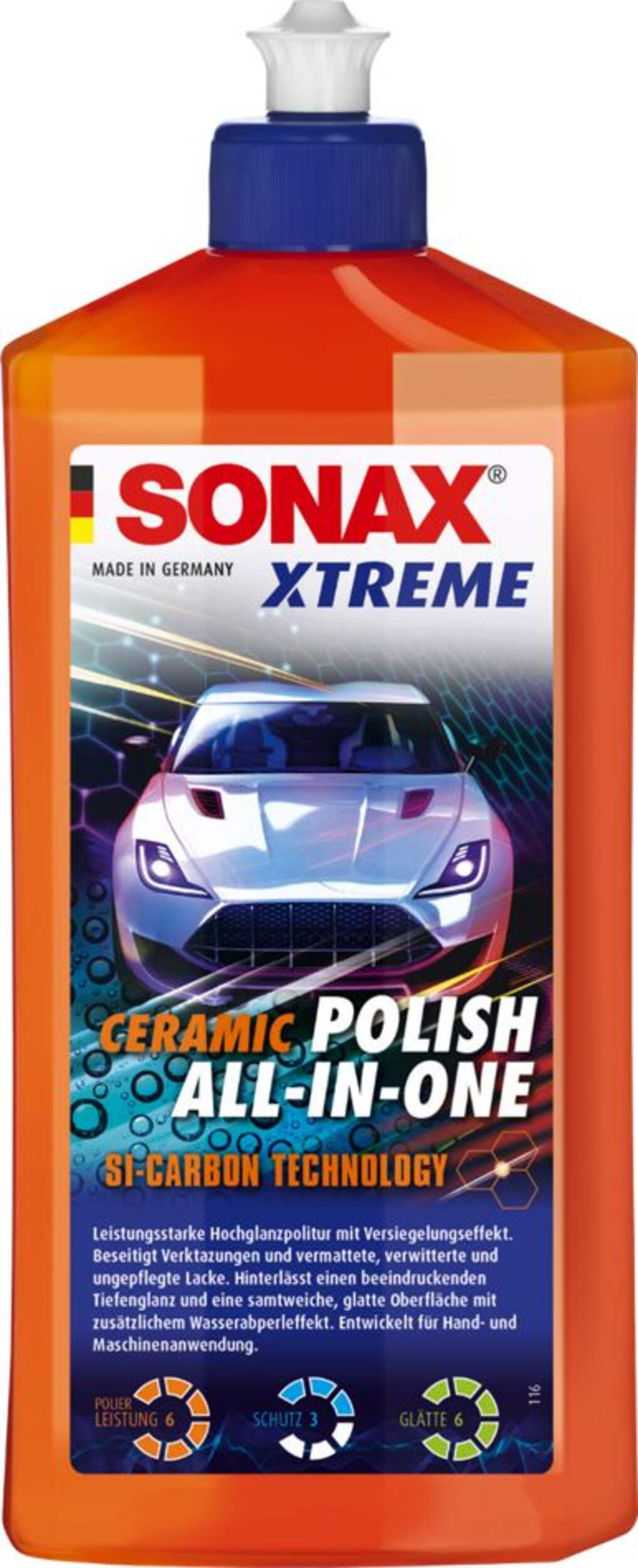 Sonax All-in-One Ceramic Car Polish, 500-ml Front_Flat