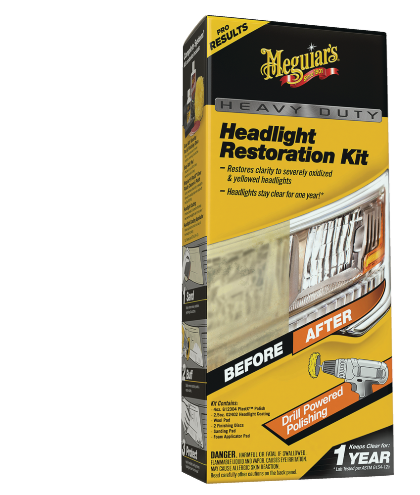 Meguiar's Heavy Duty Headlight Restoration Kit, 7-pc | Canadian Tire