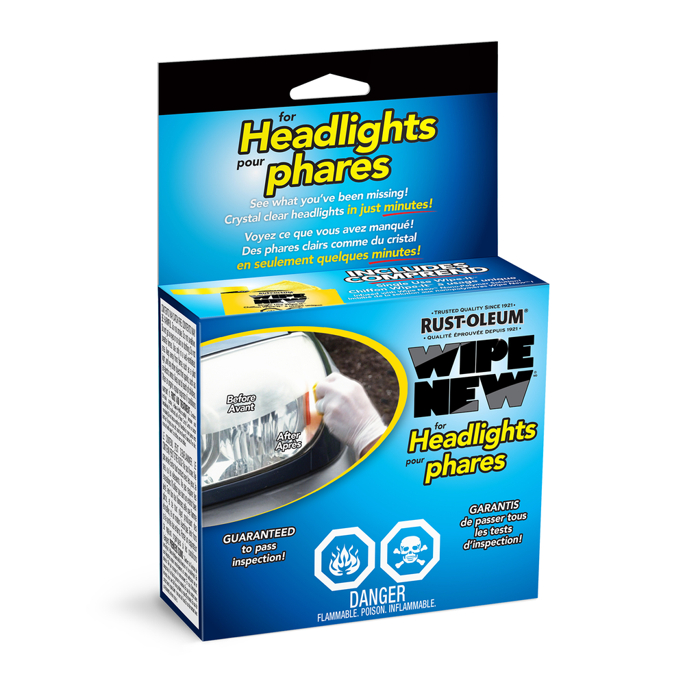 Rust Oleum Wipe New Car Headlight Restoration Kit, 4pc Canadian Tire