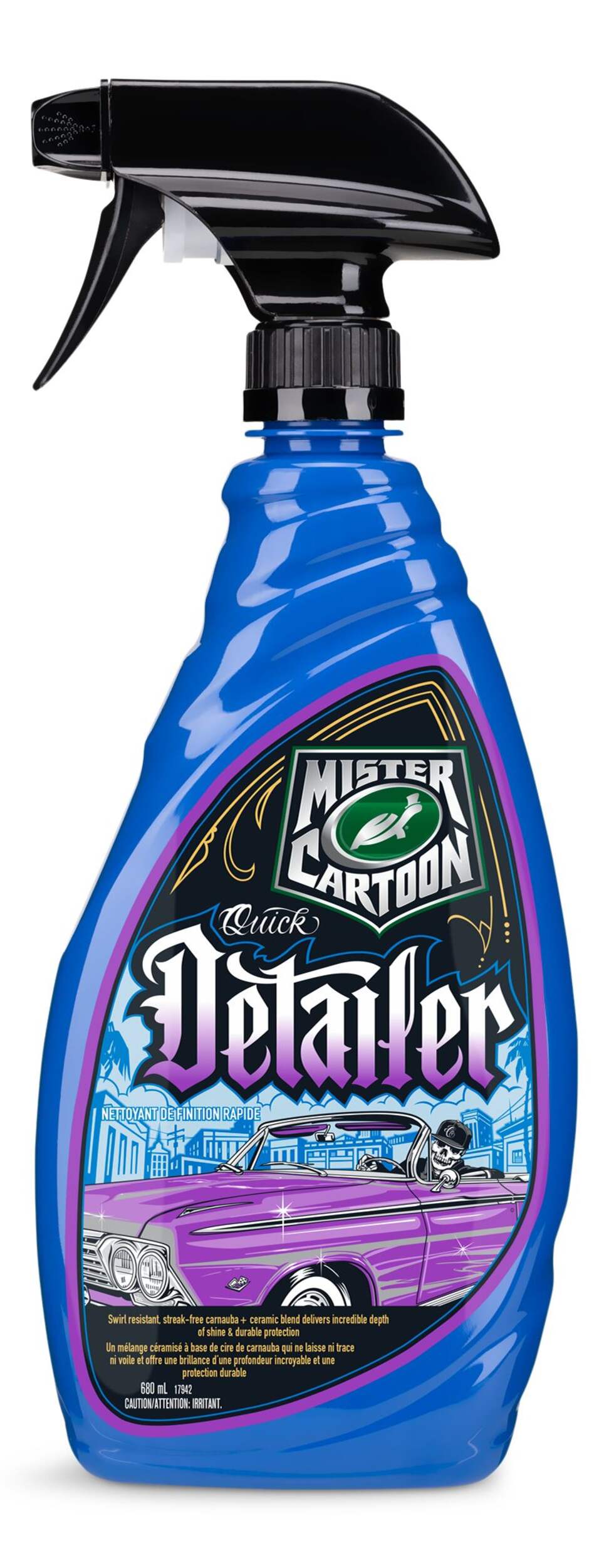 Turtle Wax X Mister Cartoon Quick Detailer Spray, 680-ml Front_Flat