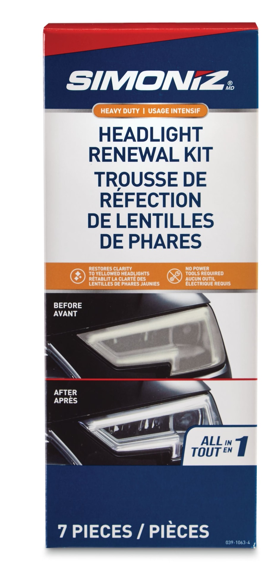 SIMONIZ Car Headlight Restoration Kit, 7pc Canadian Tire