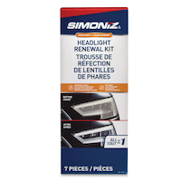 SIMONIZ Car Headlight Restoration Kit, 7-pc Front_Flat
