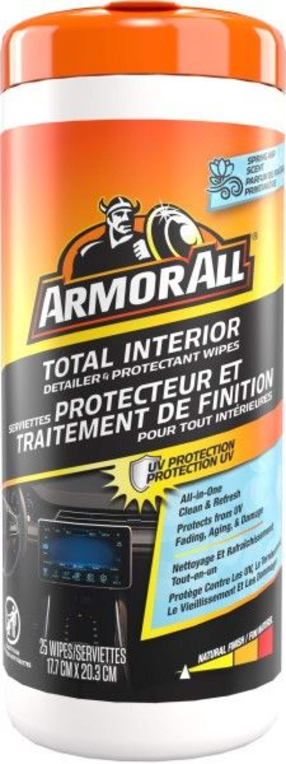 Lingettes de nettoyage et protection intérieur Armor All, paq. 25 Front_Flat