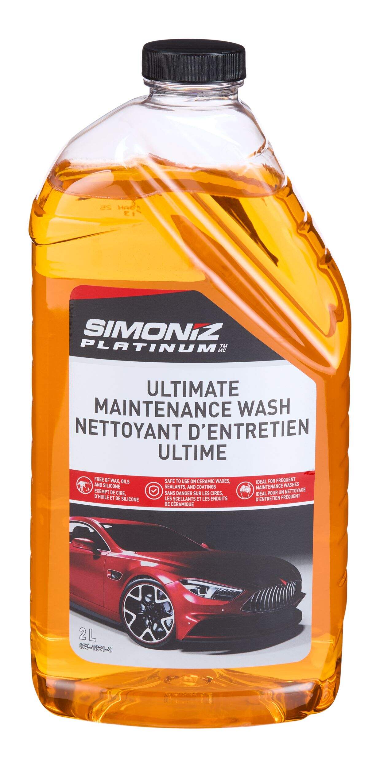 Simoniz Platinum Ultimate Maintenance Wash, Citrus, 2-L Front_Flat