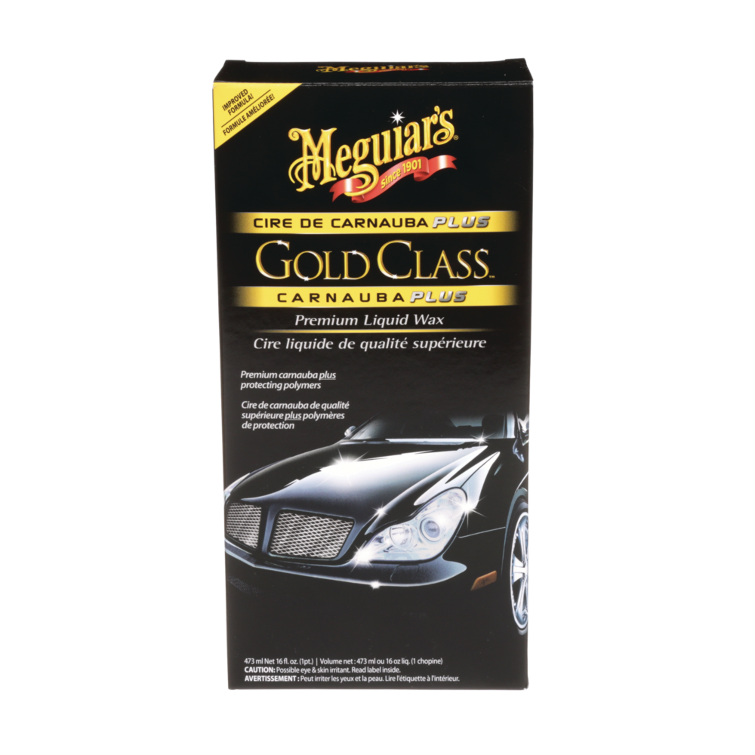 Meguiar's Gold Class Carnauba Plus Premium Liquid Wax, 473-mL Front_Flat