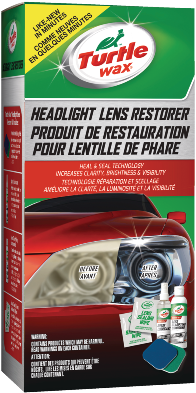Turtle Wax Speed Headlight Lens Restorer Kit with Ceramic Sealing