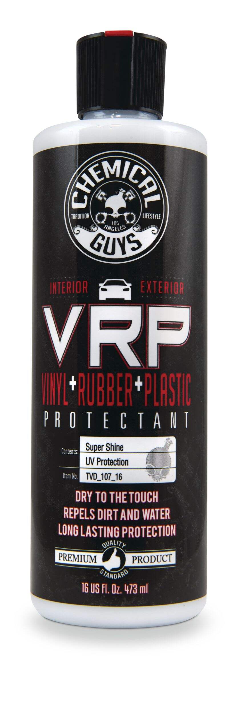 Chemical Guys VRP Super Shine Car Vinyl, Rubber & Plastic Protectant, 473-mL Front_Flat