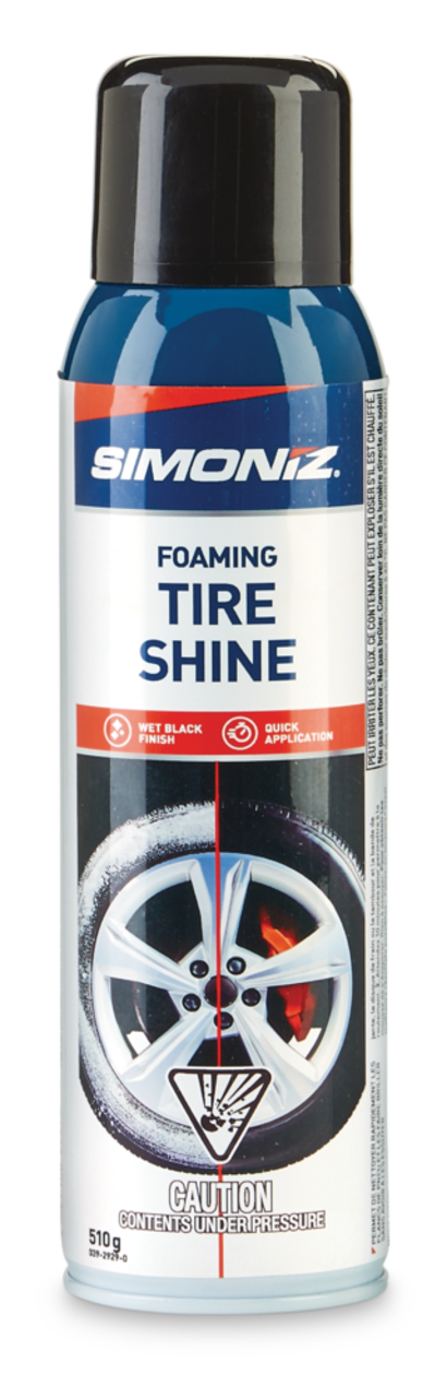 Simoniz Foaming Tire Shine Spray, Car & Tire Cleaner Foam Spray, 18 oz, 2  Packs