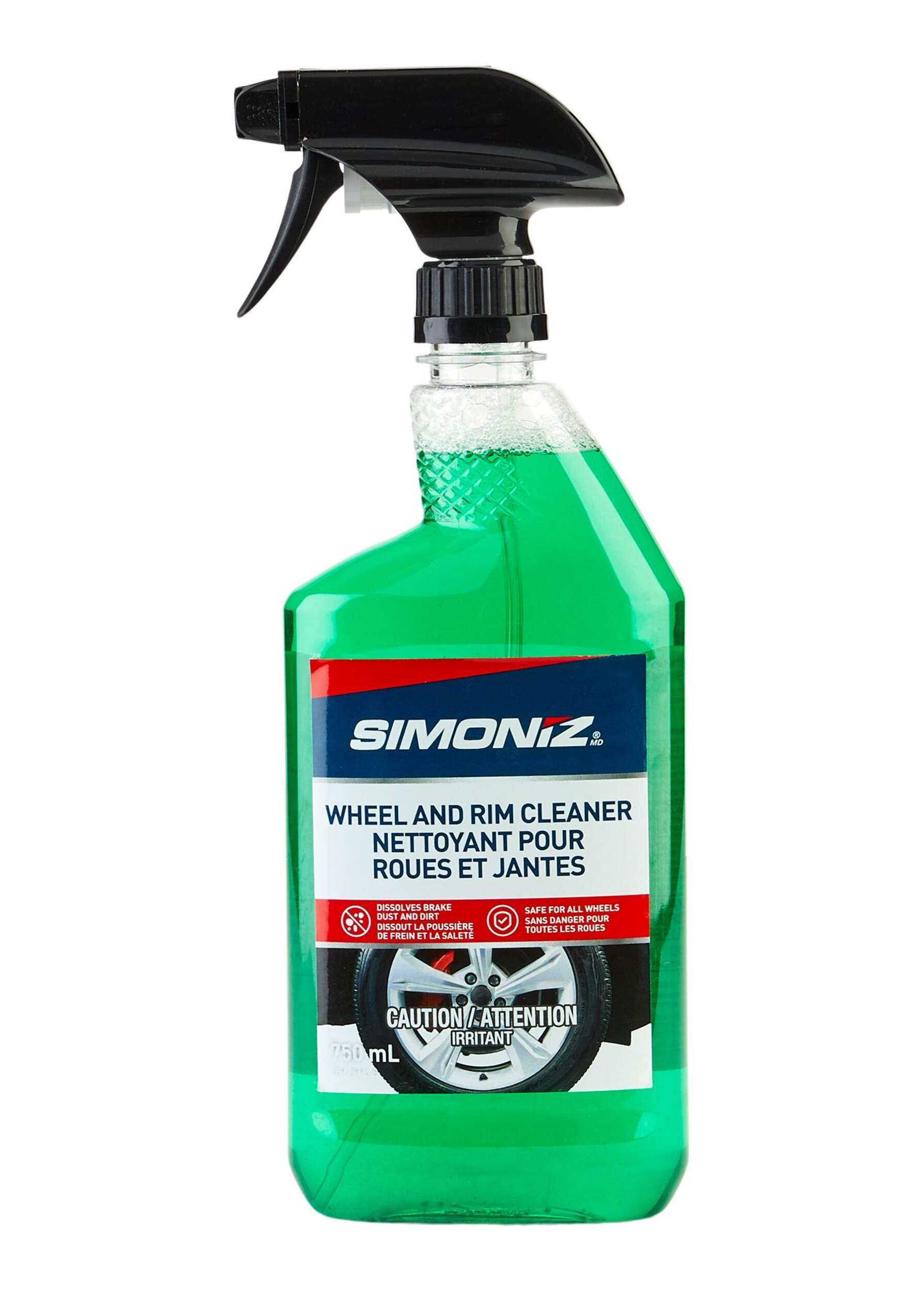 Nettoyant pour jantes et roues auto sur mesure SIMONIZ, 750 mL Front_Flat