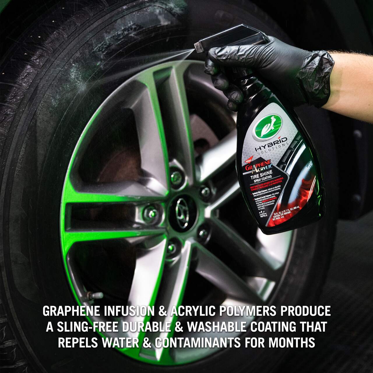 Turtle Wax Hybrid Solutions Graphene Acrylic Tire Shine, 769-mL