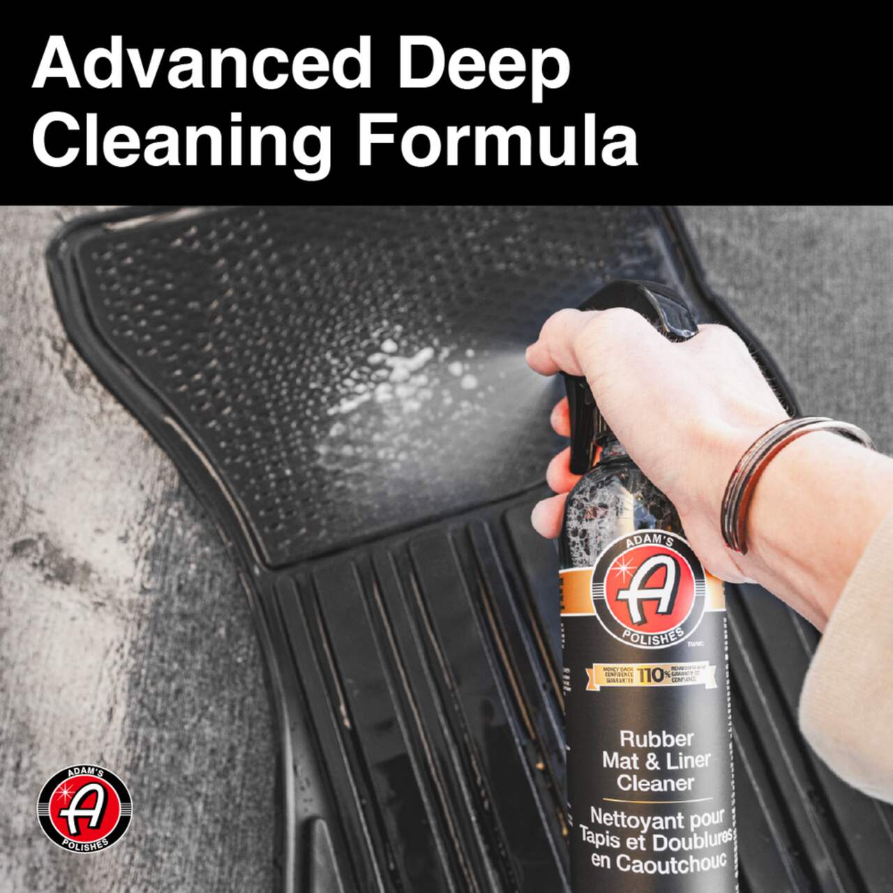 Adam's Rubber Mat & Liner Cleaner Bundle - Protectant & Rubber Floor Mat  Cleaning Solution for Car Detailing | Deep Cleans & Restores Mats, Truck  Bed
