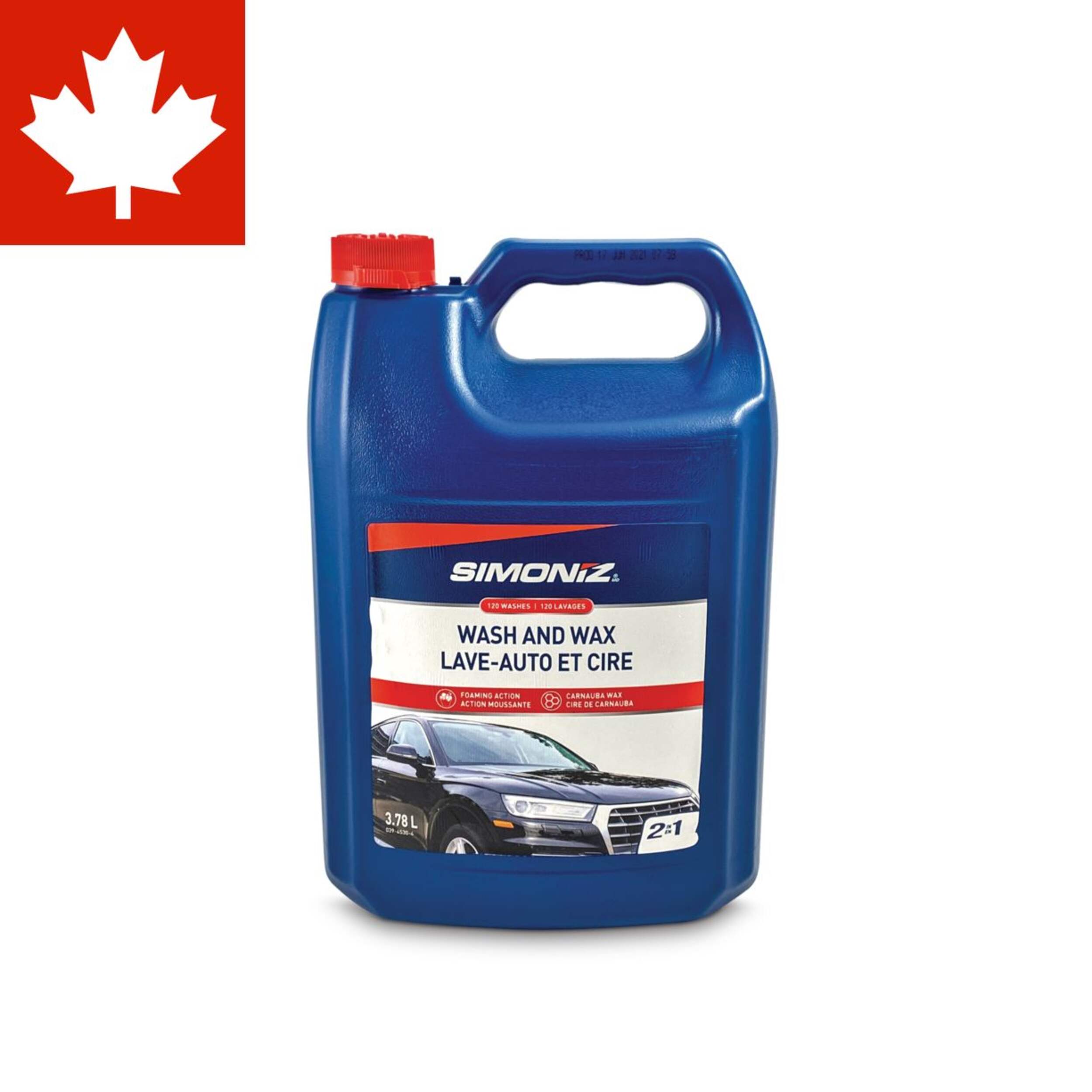 Lave-auto et cire 2-en-1 SIMONIZ, 3,78 L Front_Flat