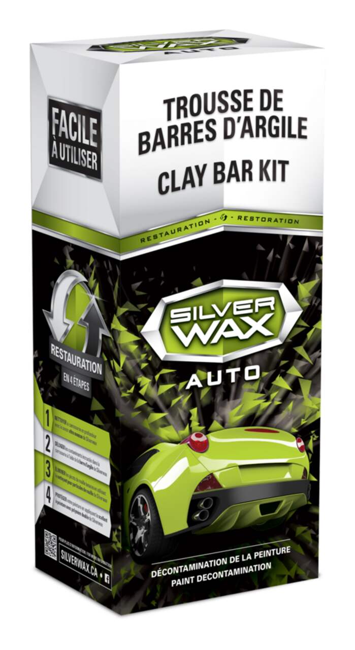 Segurcars | Barre d'Argile de Voiture Clay Bar doux et moyen pour le  traitement et la décontamination de la peinture automobile claybar  nettoyage (6+1
