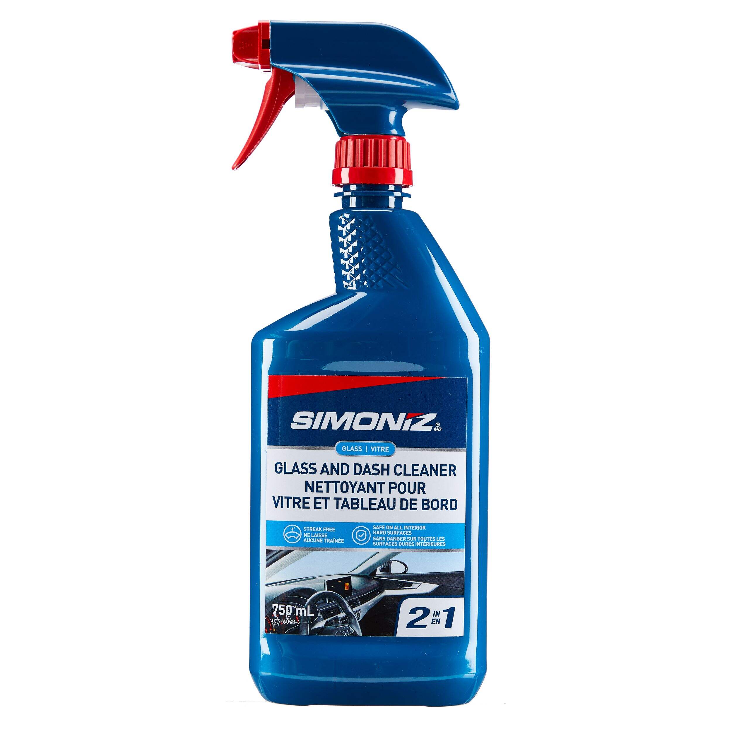 SIMONIZ 2-in-1 Car Glass & Dash Cleaner Spray, 750-mL Front_Flat
