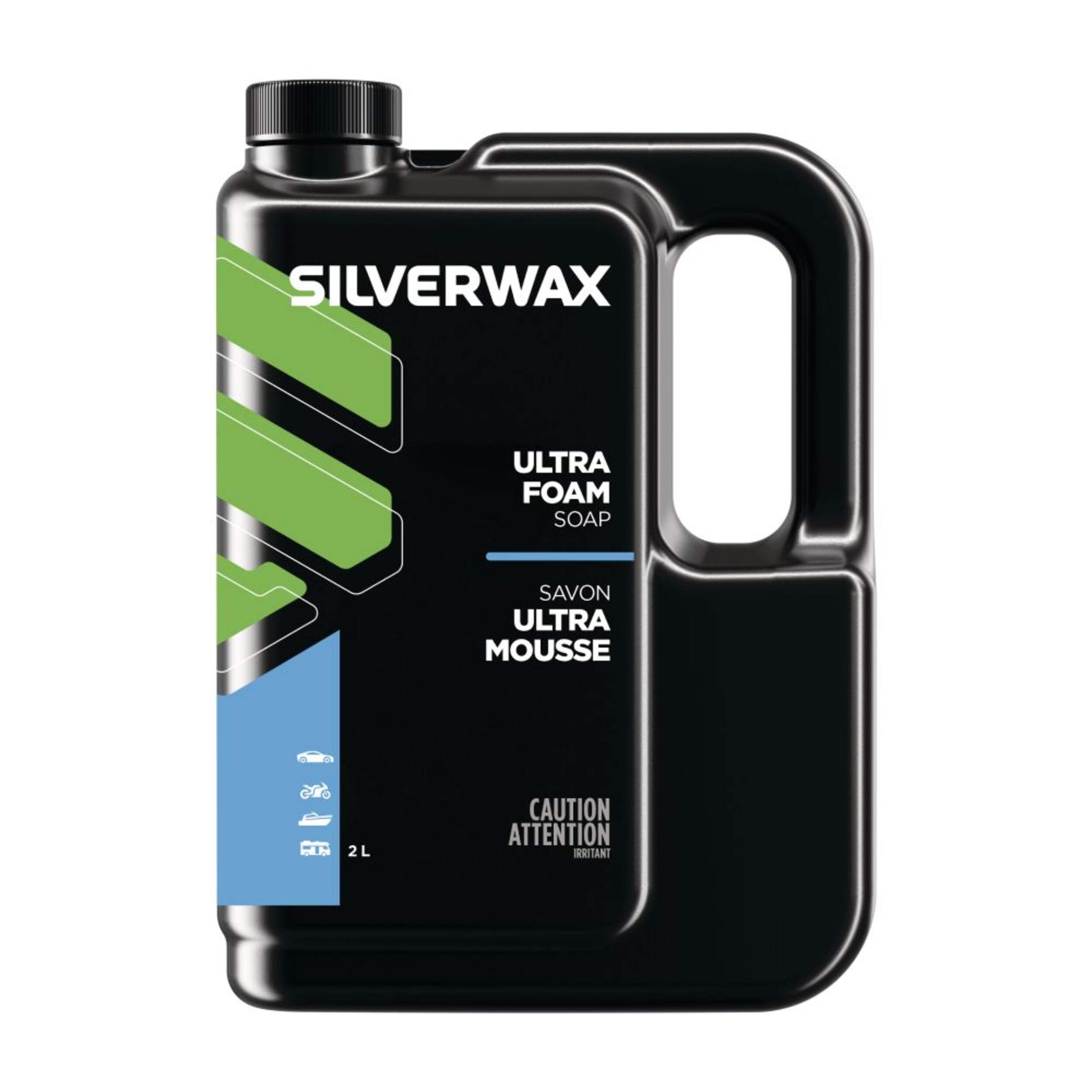 Silverwax Ultra Foam Load Car Soap, 2-L Front_Flat