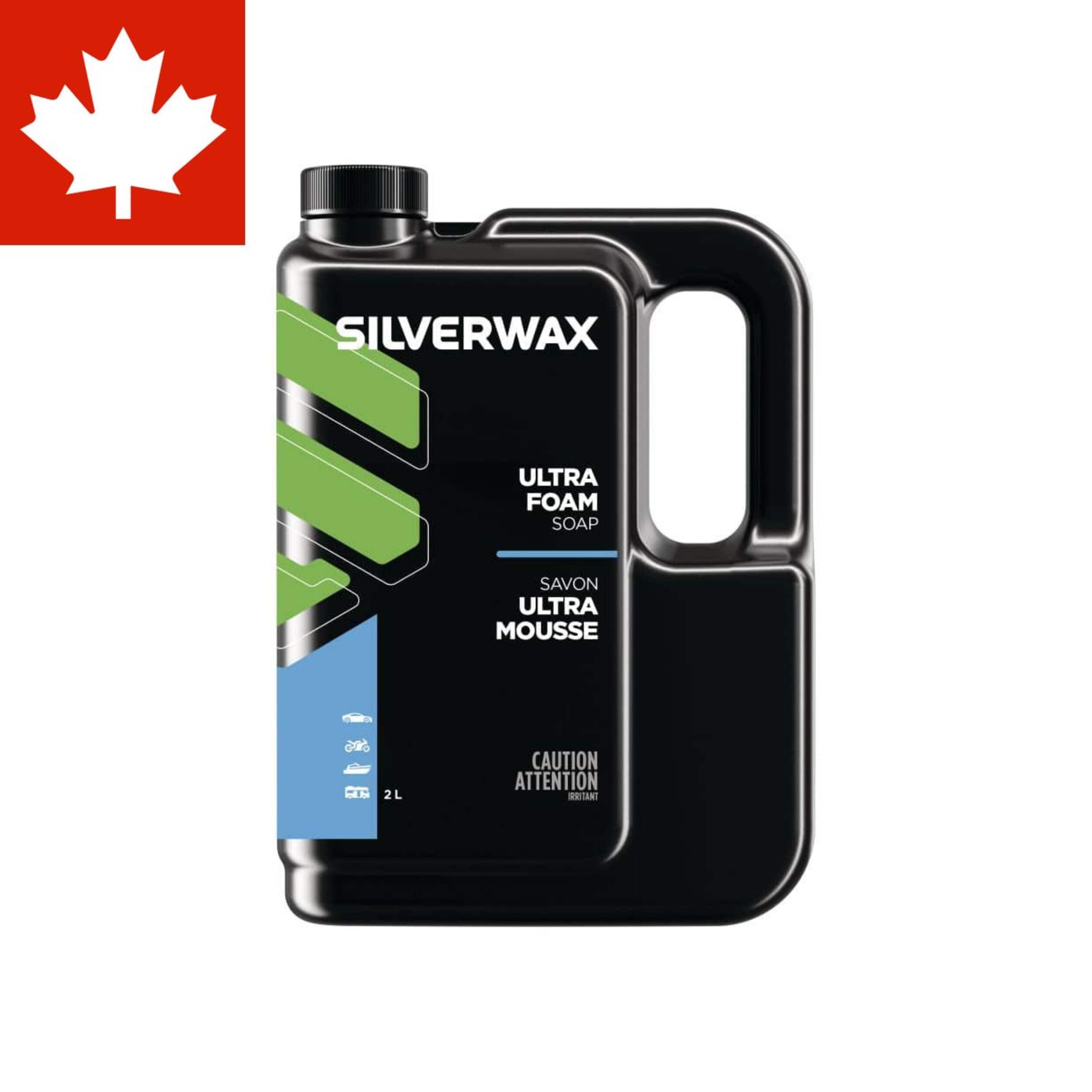 Silverwax Foam Load Car Soap, 2-L Front_Flat