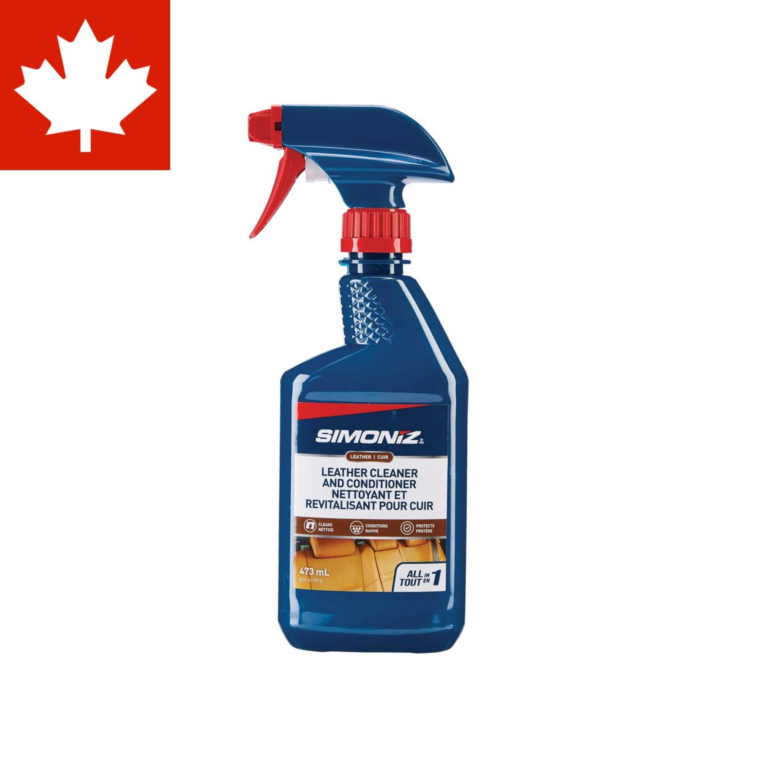 Nettoyant et conditionneur pour cuir SIMONIZ, 473 mL Front_Flat