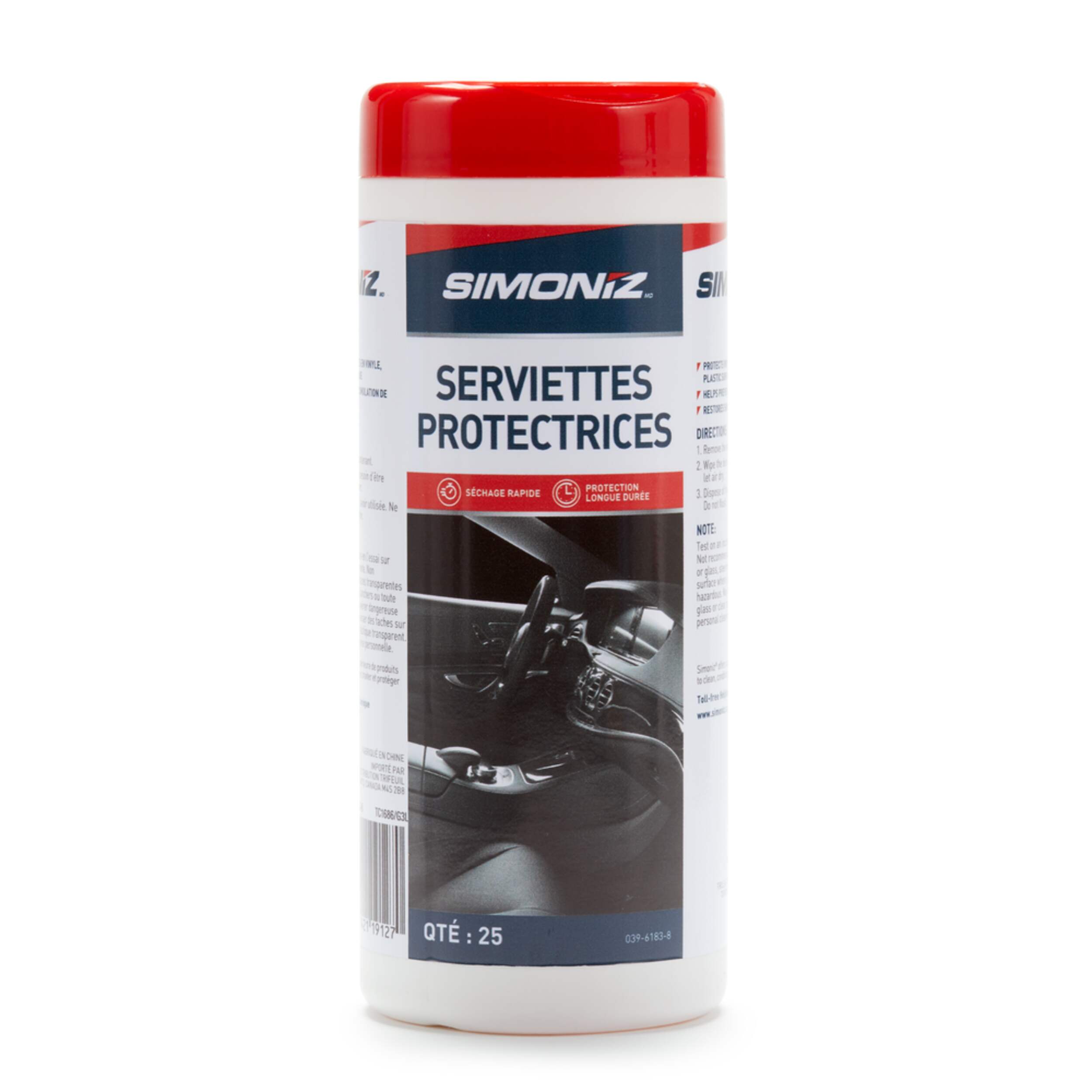 Lingettes protectrices SIMONIZ, paq. 25 Front_Flat