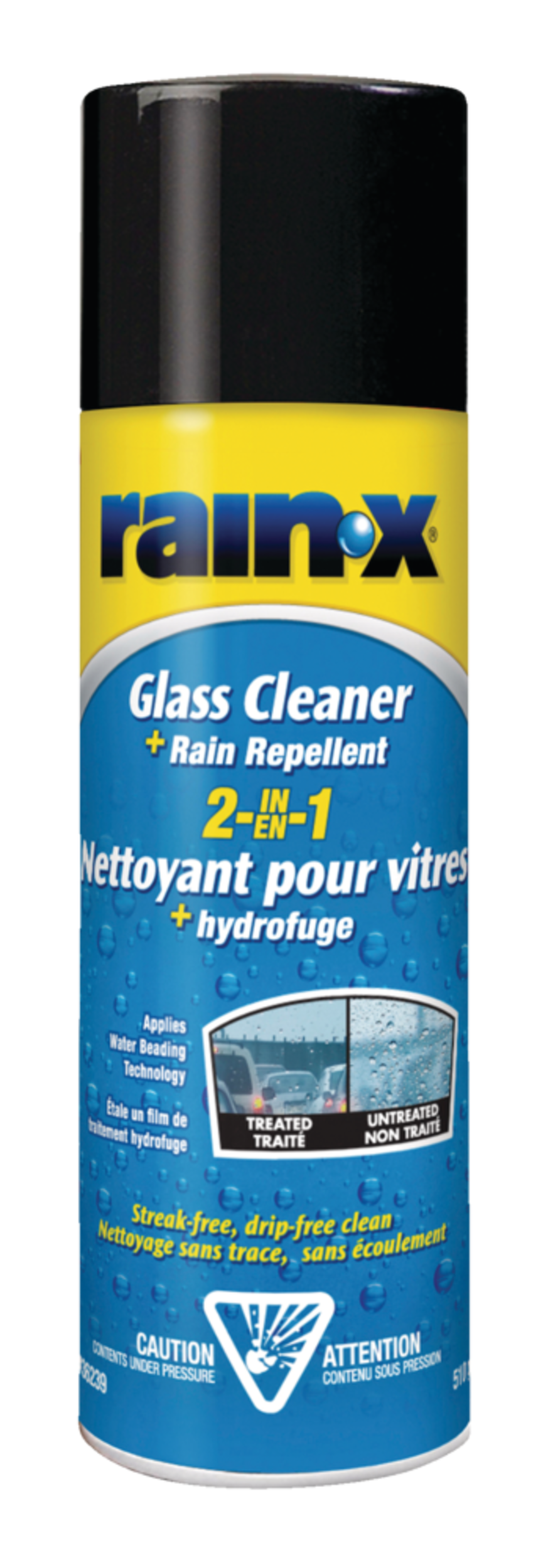 RainX® 2in1 Car Glass Cleaner & Rain Repellent Spray, 510g