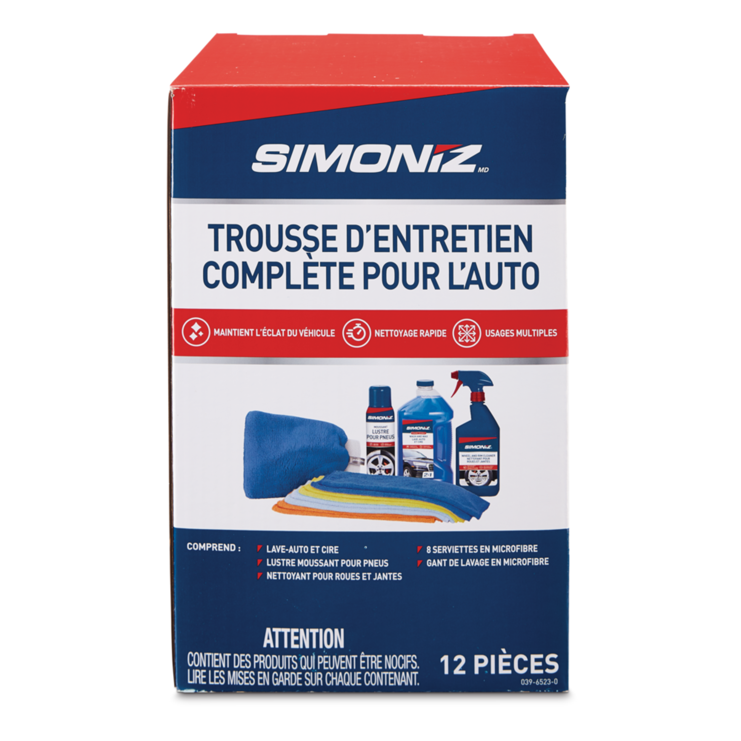 Trousse d’esthétique automobile complète SIMONIZ, paq. 12 Front_Elevated