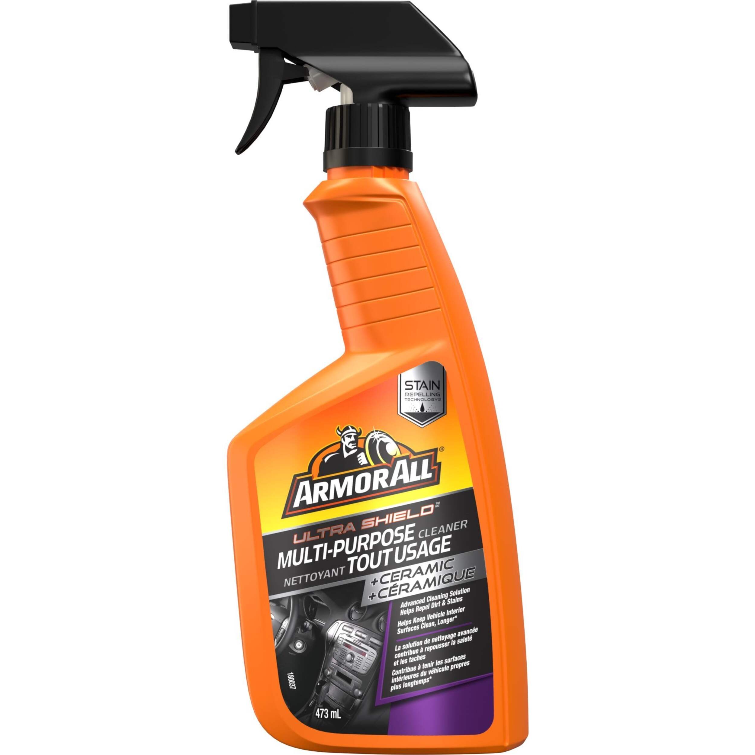 Armor All Extreme Shield™ + Ceramic  Auto Surface Multi-Purpose Cleaner w/ Stain Repelling Technology, 473-mL Front_Flat