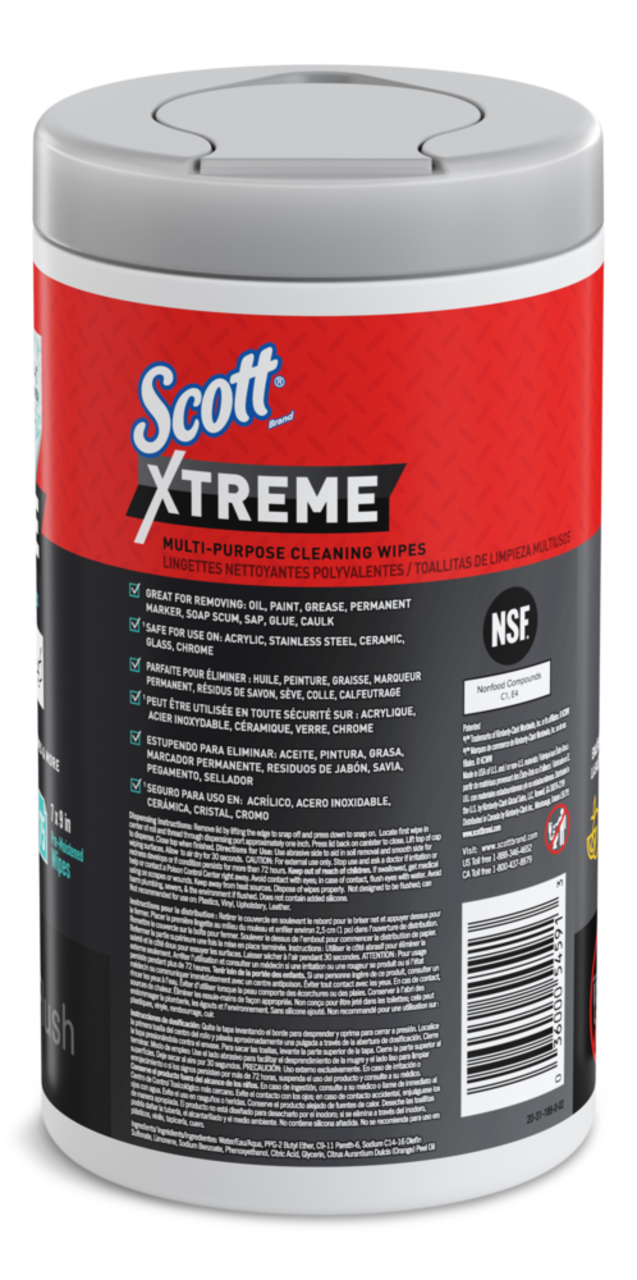 Xtreme Cleaning Wipes, Multi-Purpose, Heavy Duty Solution