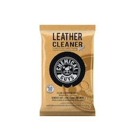 Chemical Guys Auto Surface Interior Leather Cleaner Wipes, Clear Front_Flat