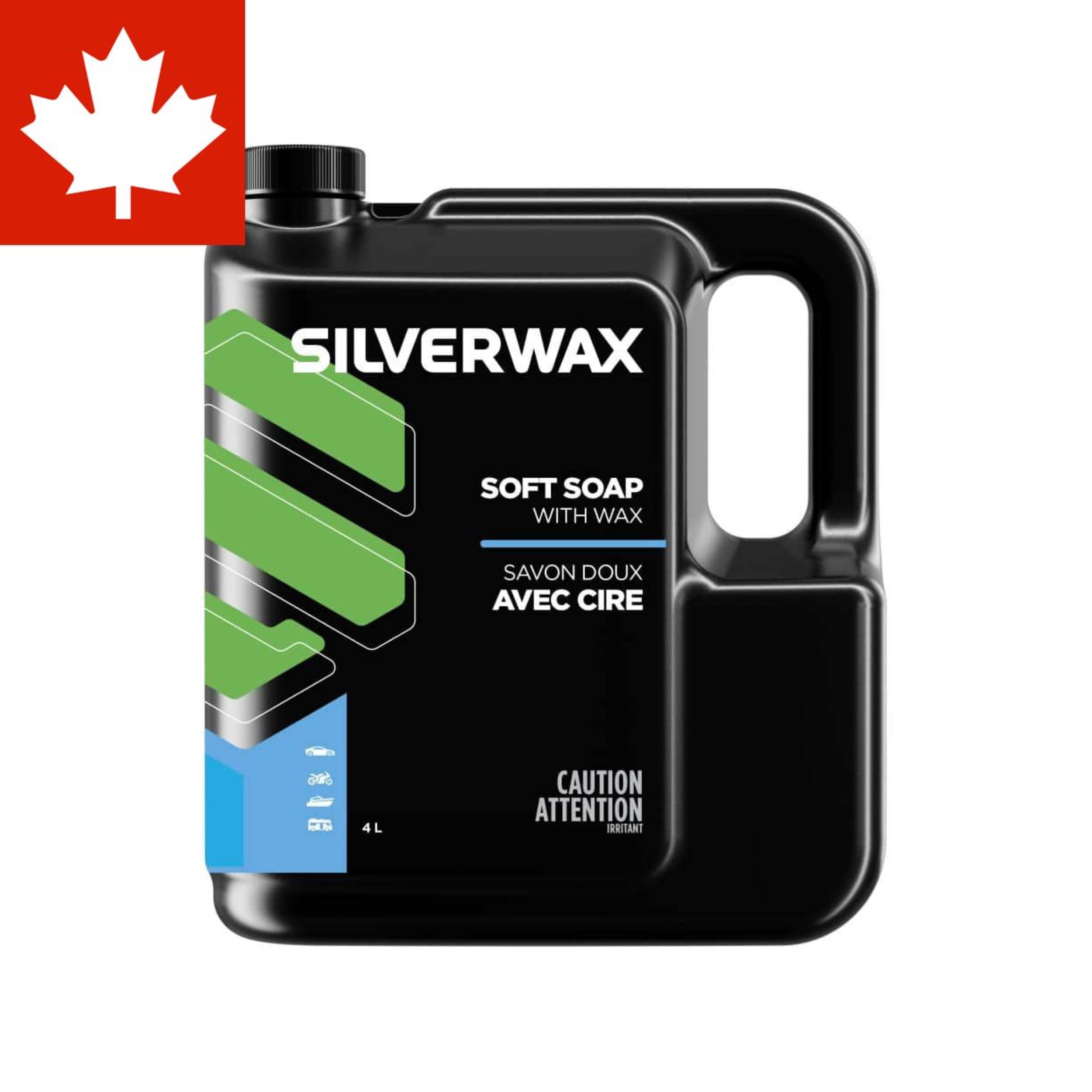 Silverwax Wash & Wax Car Soft Soap, 4-L Front_Flat