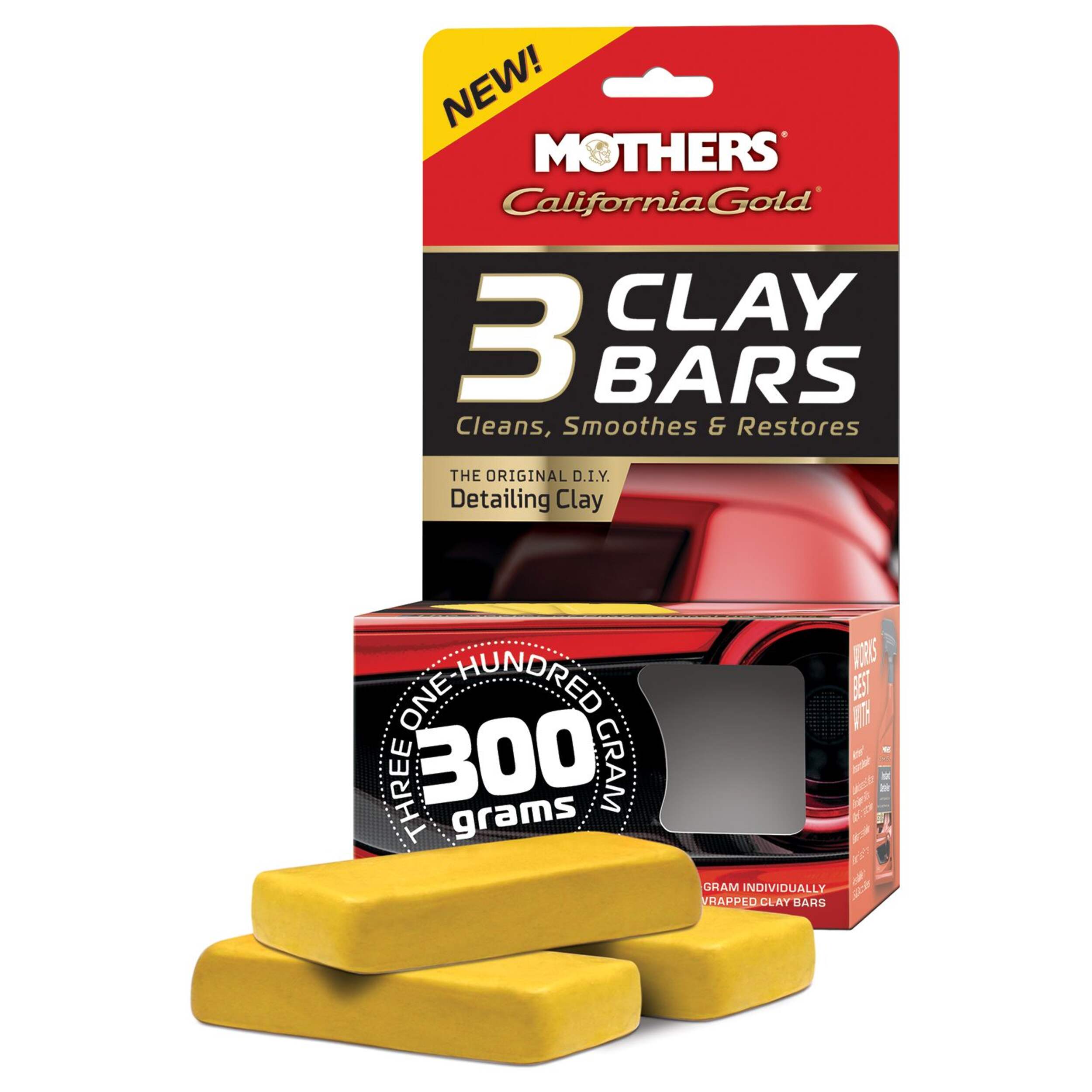Mothers® California Gold 3 Clay Bars Composite_or_Mixed