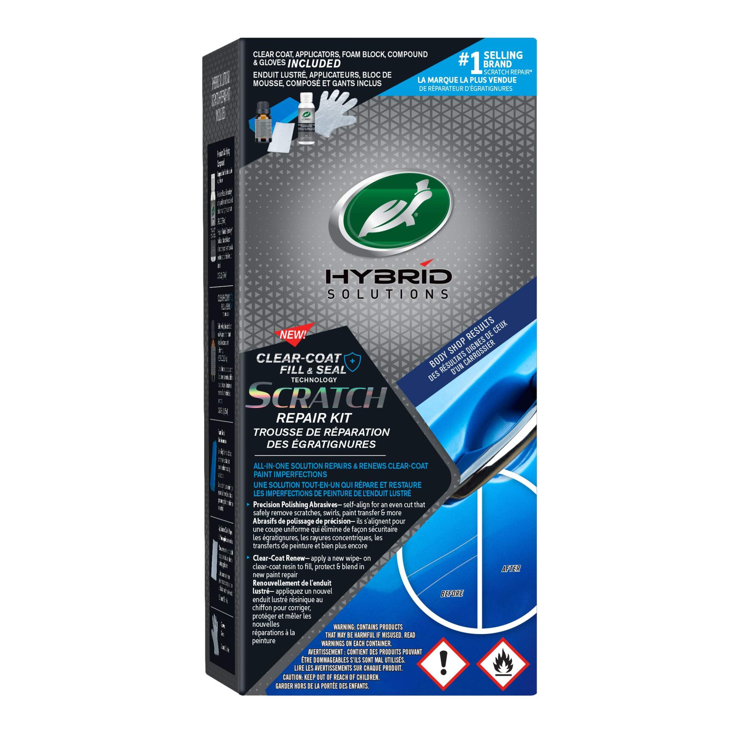 Turtle Wax Hybrid Solutions Scratch Repair Kit for Auto Exterior Surface Front_Angled_Right