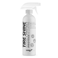 SansZo Tire Shine Gloss & Protect for Long-lasting Shine, Safe Formula Front_Flat