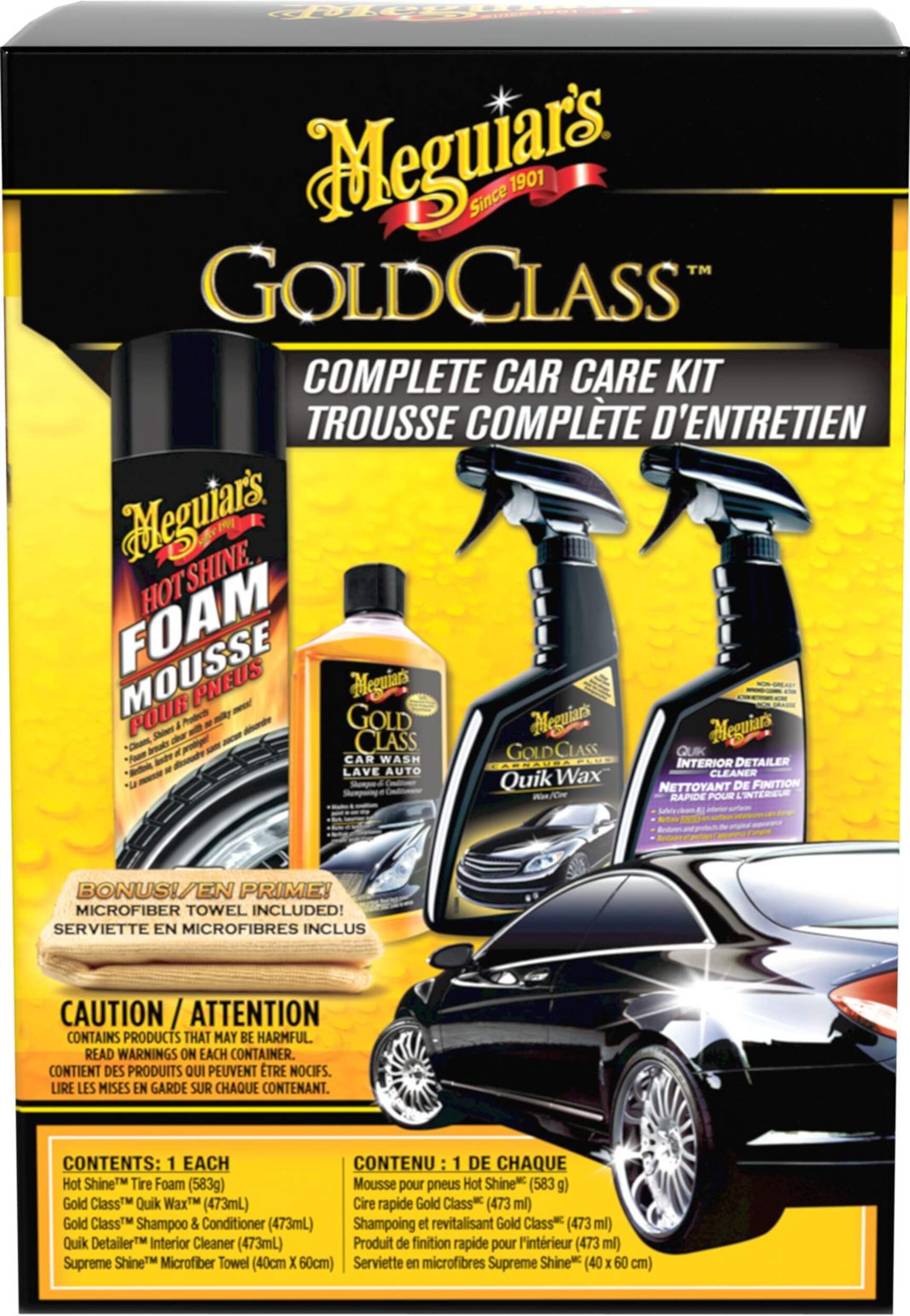 Meguiar's Gold Class Complete Car Care Kit, 5-pc Front_Flat