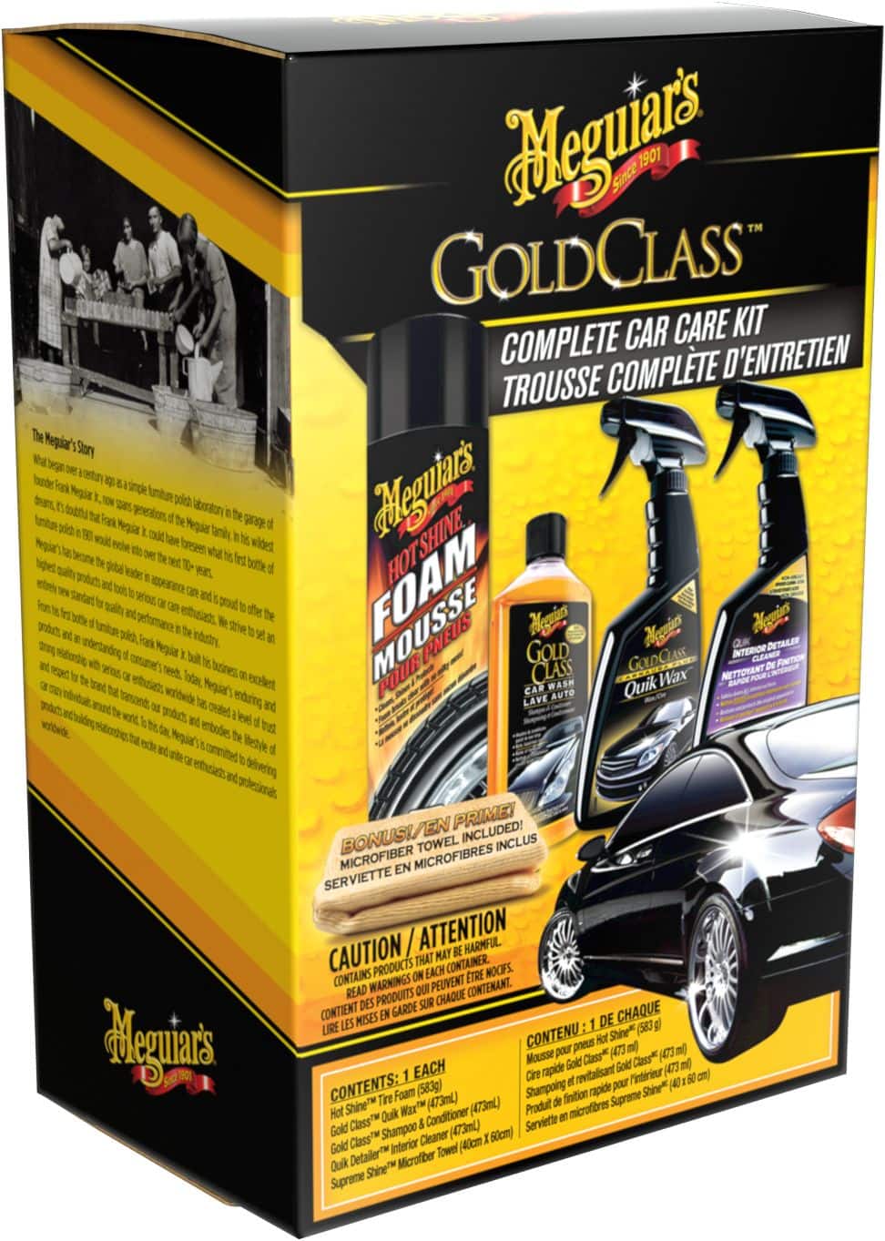 Meguiar's Gold Class Complete Car Care Kit, 5-pc