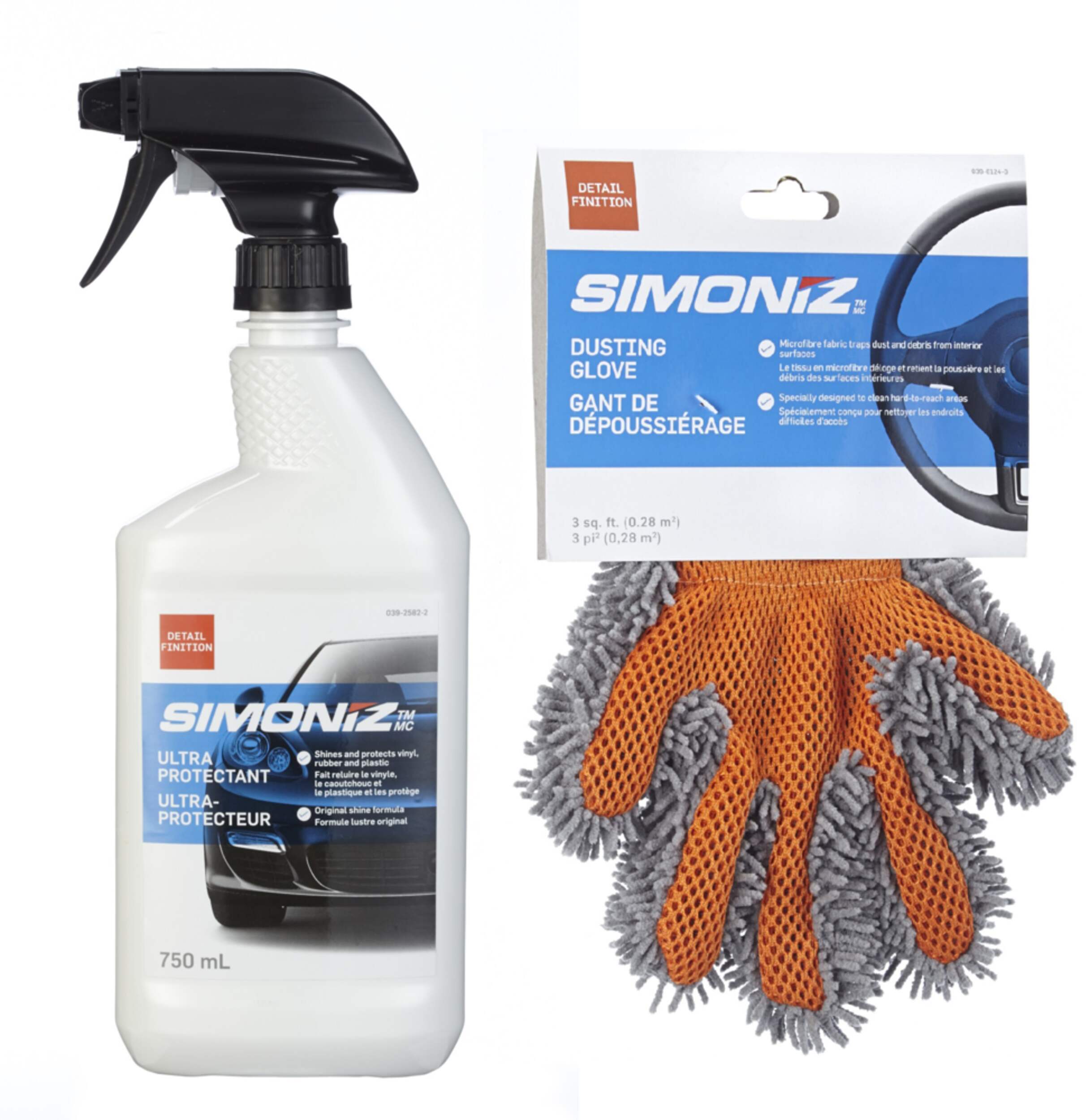 Simoniz Ultra-Protectant & Dusting Glove Car Care Set Composite_or_Mixed
