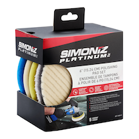 Simoniz Platinum Polishing Pad Kit, 6-in Pads, 5-pc