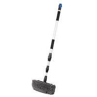 Brosse de lavage 5 côtés SIMONIZ Flow-Through avec manche extensible de 80 po Front_Angled_Left