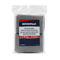 SIMONIZ Microfibre Applicator Sponge Blocks, Grey, 2-pk Front_Flat