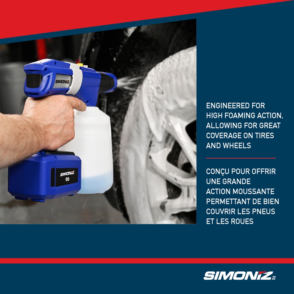 SIMONIZ Cordless Foam Gun, Tool Only, PWR POD Compatible Canadian Tire